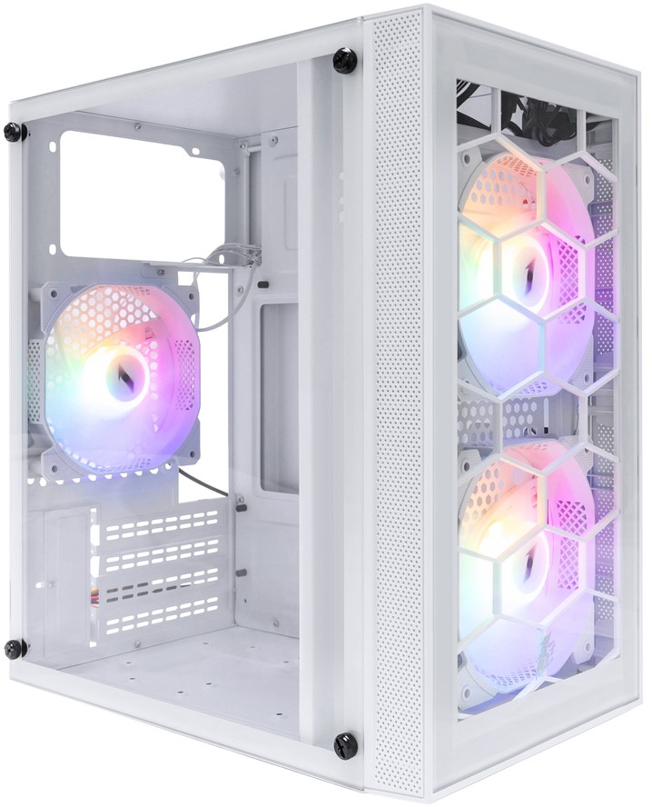 Корпус 1stPlayer FireBase X1 White (X1-WH-3F1-W)