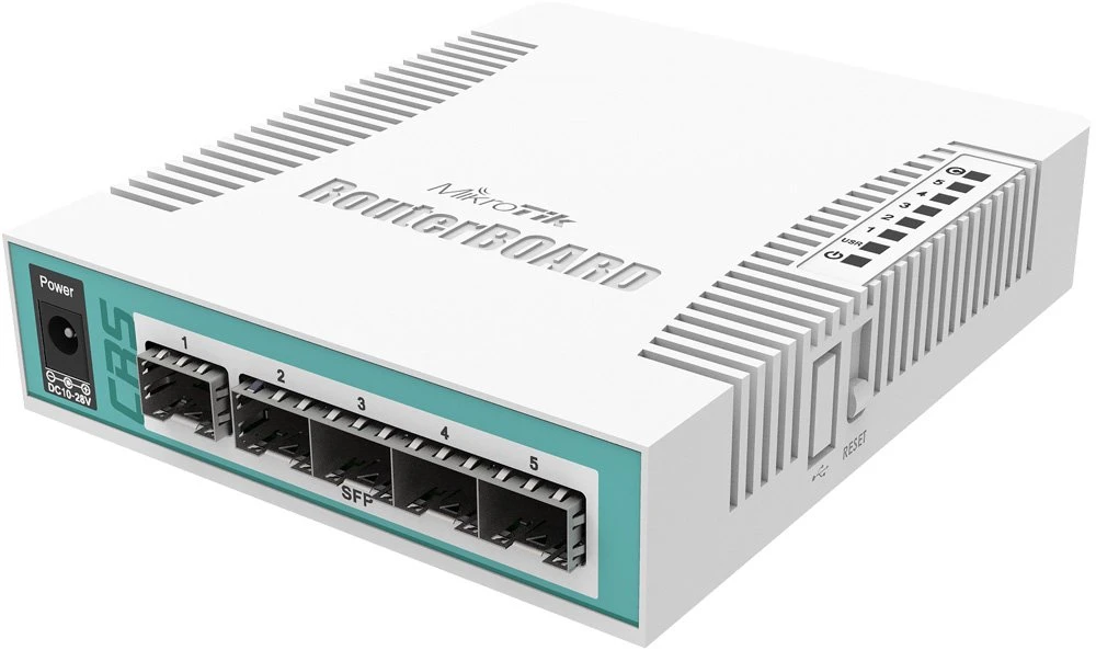 Коммутатор Mikrotik RouterBOARD (CRS106-1C-5S)