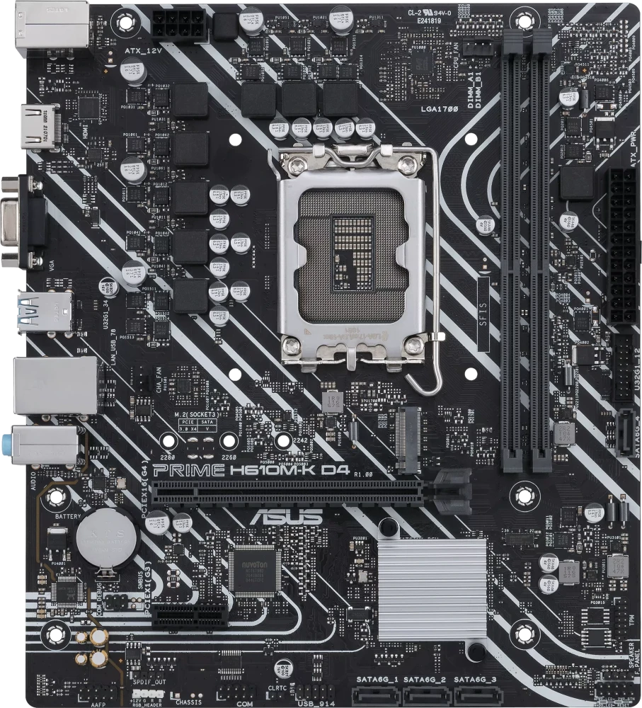 Материнская плата Asus Prime H610M-K D4