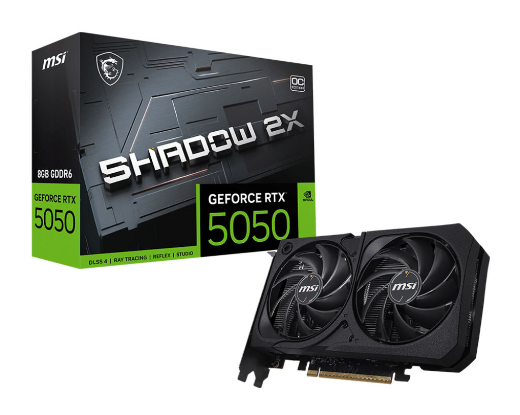 Видеокарта MSI RTX 5050 (RTX 5050 8G Shadow 2X OC)
