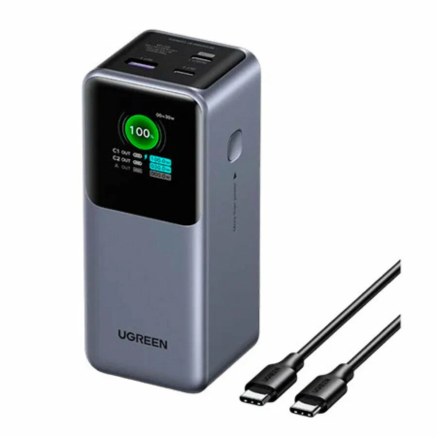 Портативное зарядное устройство Ugreen PB721 (серый) (35524B)