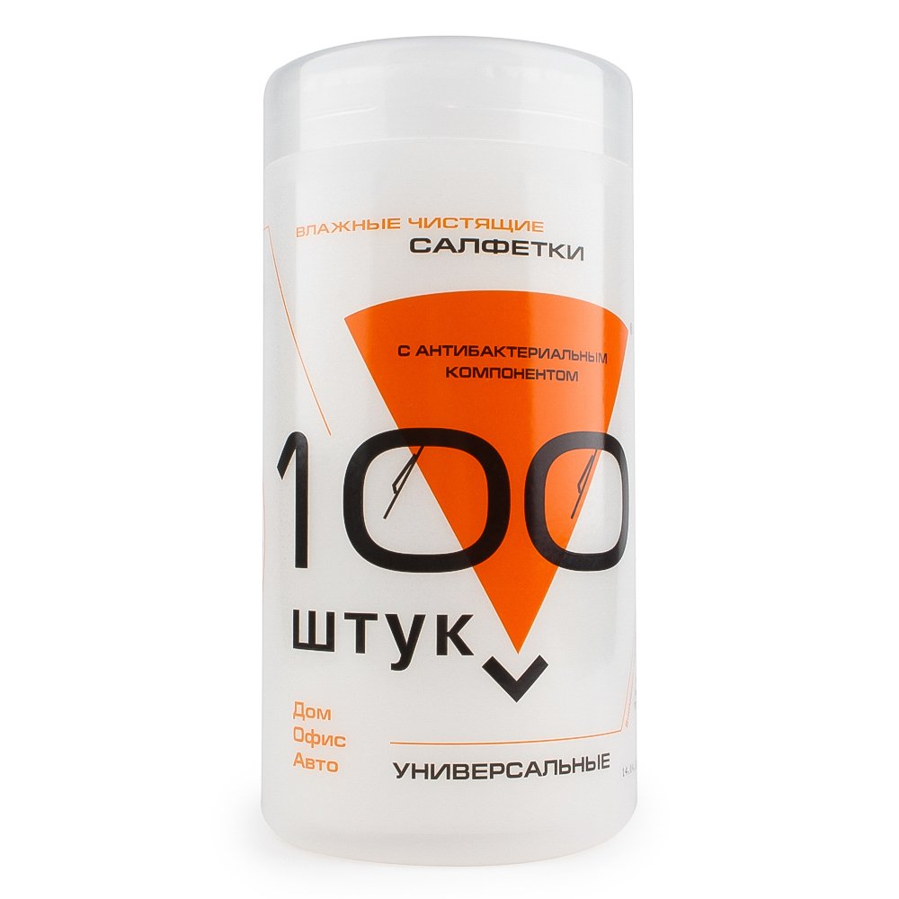 Салфетки Konoos KBU-100 Влажные (термобонд), туба 100 шт