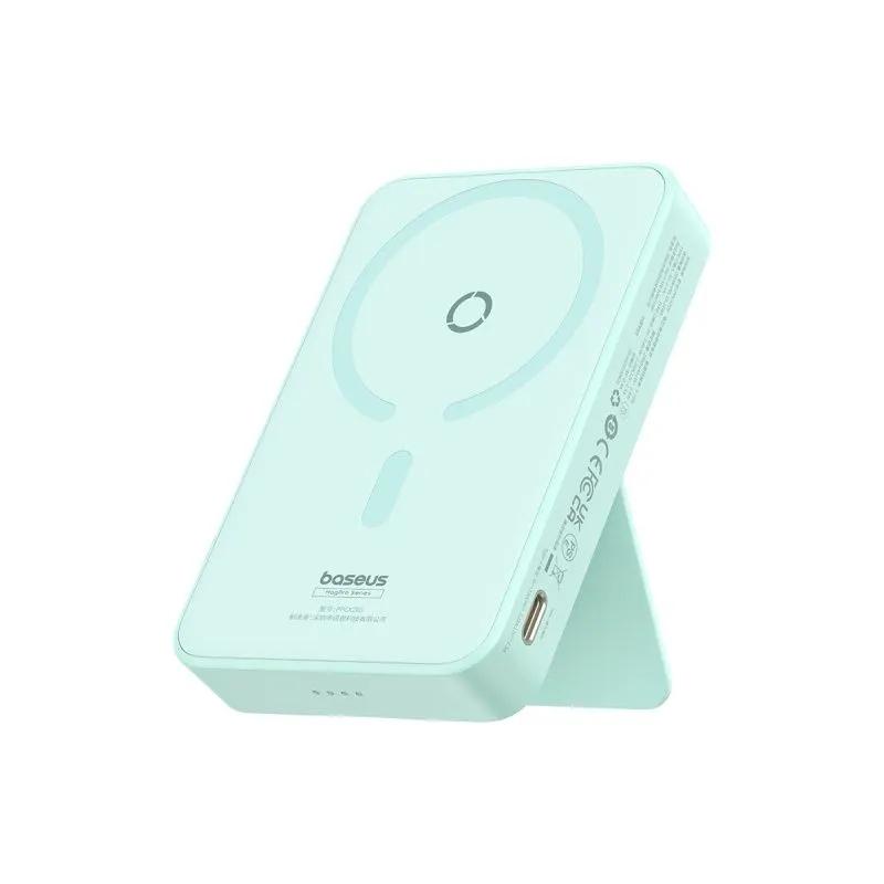 Портативное зарядное устройство Baseus MagPro (мятный) (P10064101333-00)