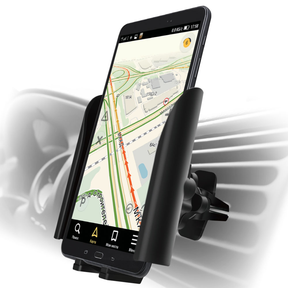 Автомобильный держатель для телефона GINZZU GH-316B Универсальный держатель для смартфонов на вентиляционную решетку