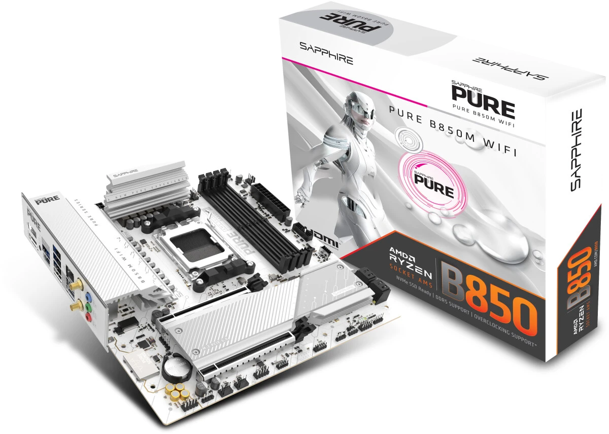 Материнская плата Sapphire Pure B850M WiFi (52123-02-40G)