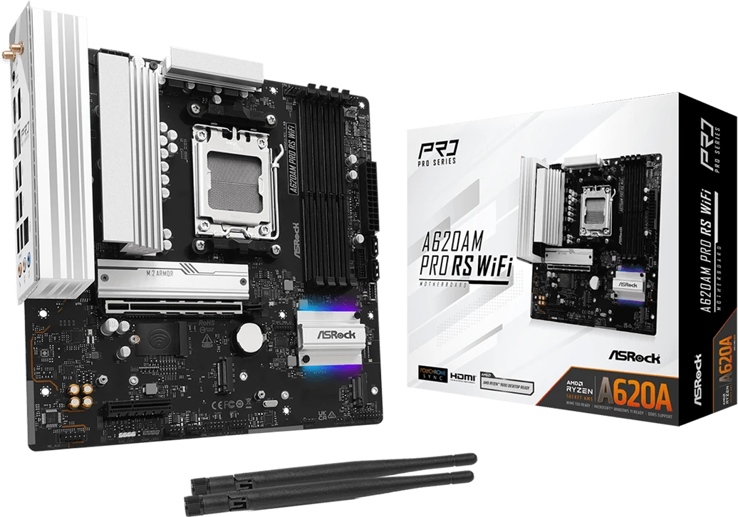 Материнская плата AsRock A620AM Pro RS WiFi