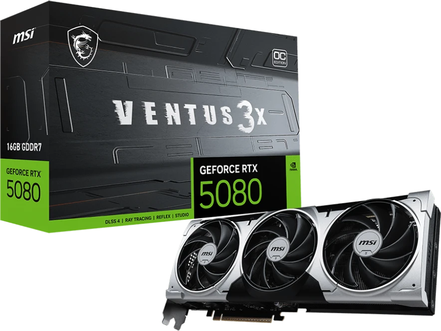 Видеокарта MSI RTX 5080 16G Ventus 3X OC Plus