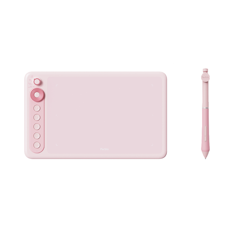 Графический планшет Parblo Intangbo X7 (розовый)
