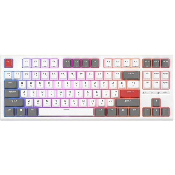 Клавиатура Royal Kludge RK-R87 White/Gray/Red (RK Brown)