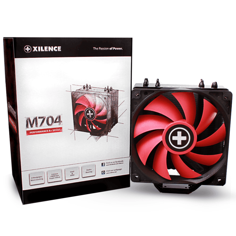 Вентилятор Xilence M704 (XC051) (SocketAll, 700~1600об/мин, 70CFM, 18~32.5дБ, 180W, 4-pin)