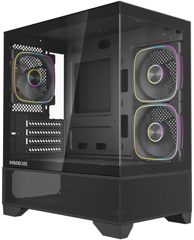 Корпус Powercase Vision Micro M4B Black (CVMM4B-A3)