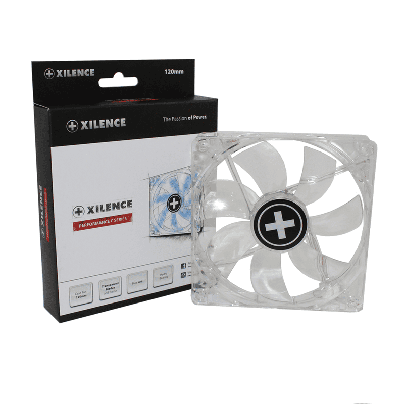 Вентилятор Xilence XPF120.TBL (XF044) (120mm, 1300rpm, 44.71CFM, 20.5~22dBa, blue LED, 3pin+Molex)