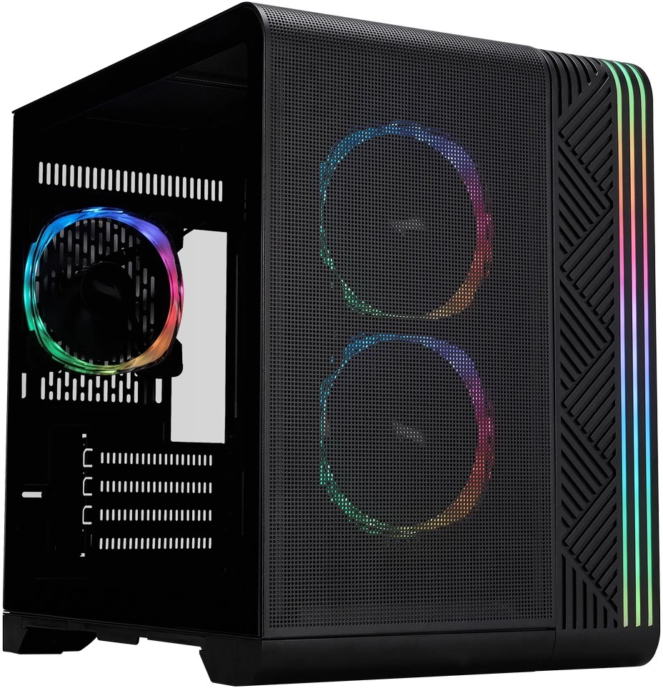 Корпус 1stPlayer VT5 ARGB (черный) (VT5-BK-3FS7)
