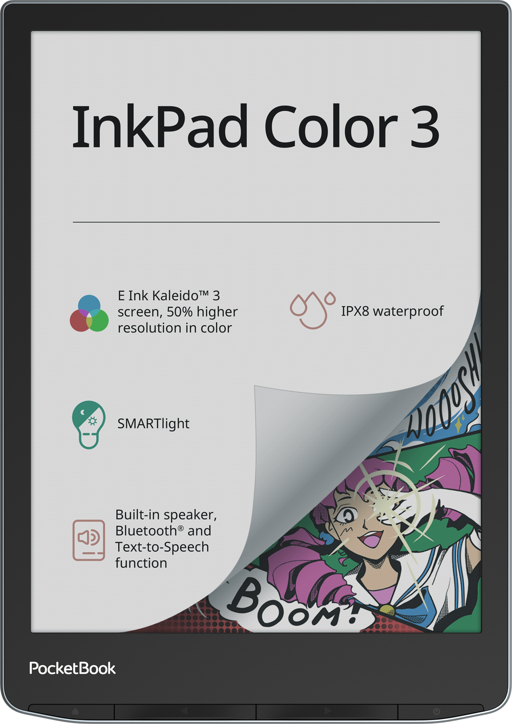 Электронная книга PocketBook InkPad Color 3 743K3 Stormy Sea (PB743K3-1-CIS)