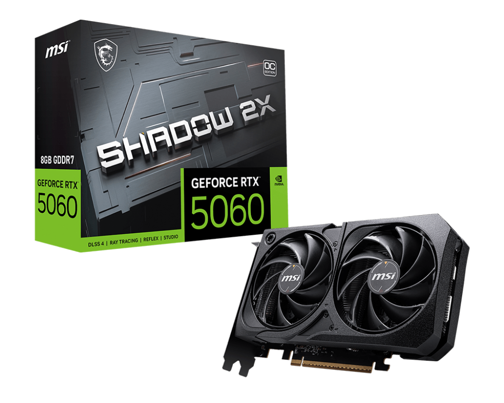 Видеокарта MSI RTX 5060 8G SHADOW 2X OC
