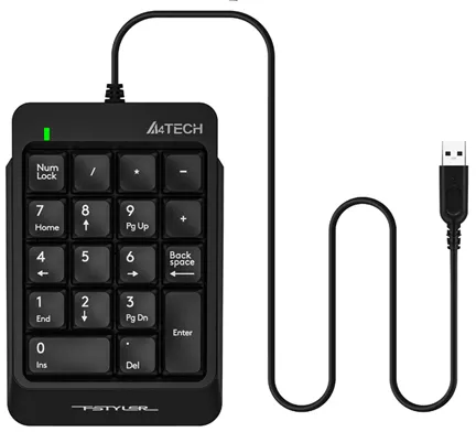 Цифровой блок A4Tech FK13P (черный)
