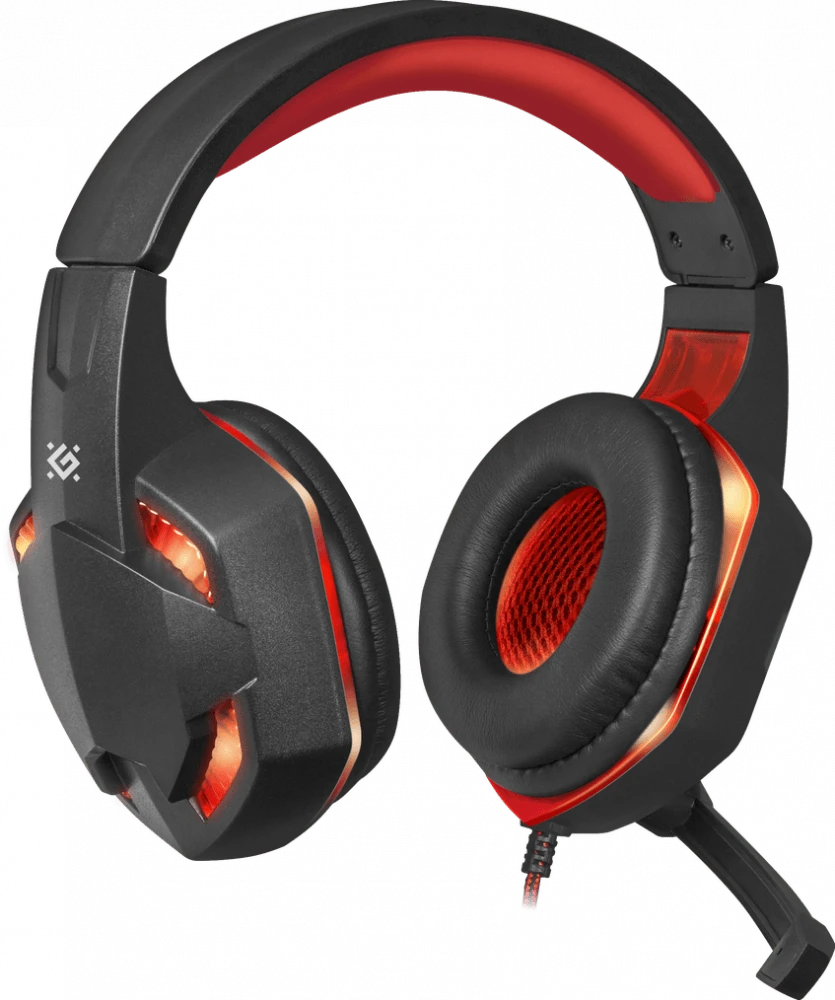 Наушники Defender Warhead G-370 (черный+красный) (64037)