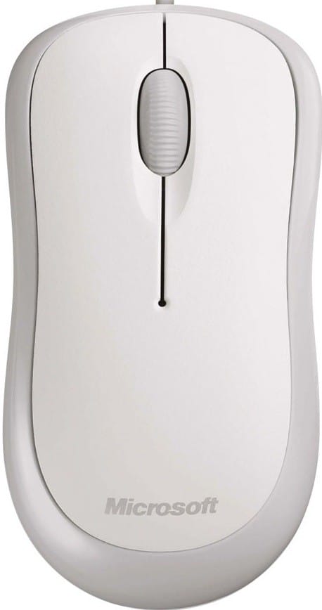 Мышь Microsoft Basic Optical Mouse v2.0 (P58-00060) White (1000dpi, оптическая, 3 кнопки, USB)
