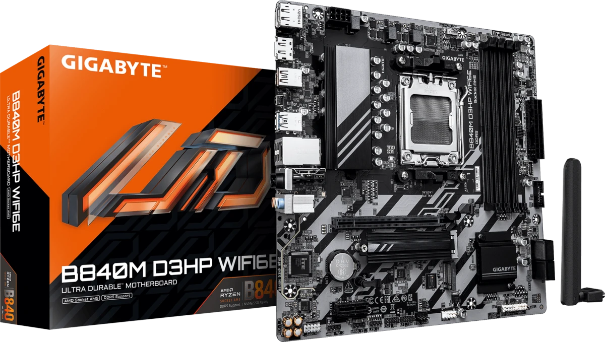 Материнская плата Gigabyte B840M D3HP WIFI6E