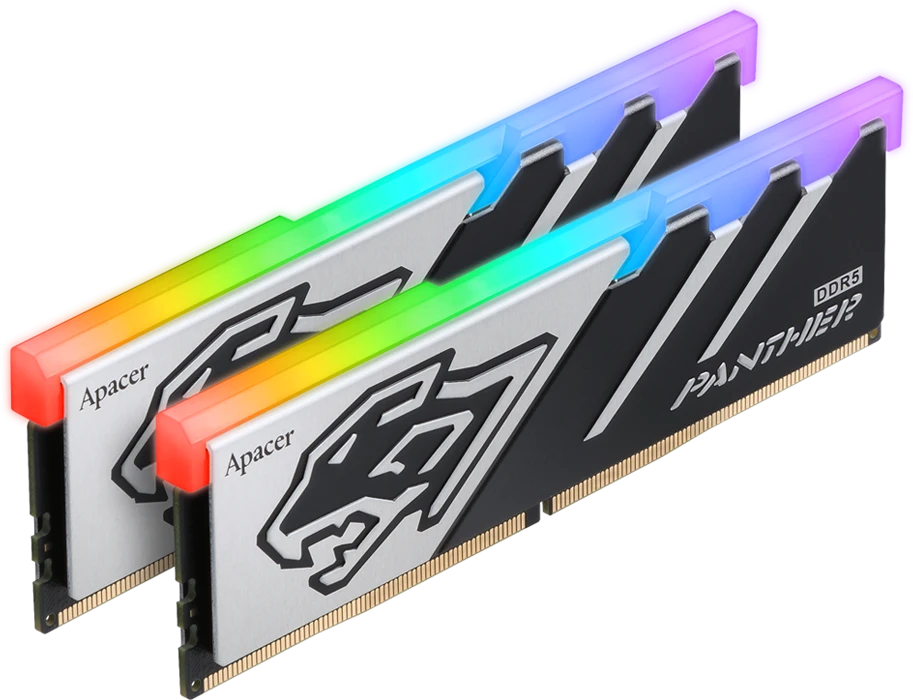 Оперативная память Apacer Panther RGB 32Gb (2*16Gb) DDR5 6000MHz (AH5U32G60C6229BAA-2)