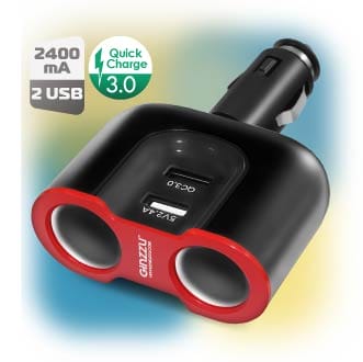 Разветвитель прикуривателя GINZZU GA-4815UB