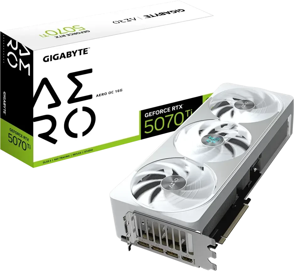 Видеокарта Gigabyte RTX 5070Ti Aero OC 16G (GV-N507TAERO OC-16GD)