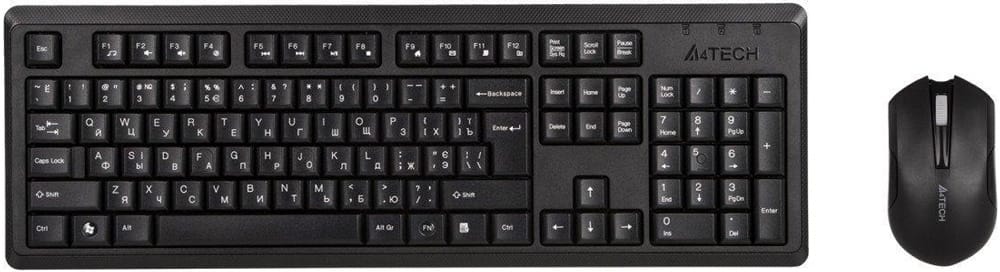 Клавиатура+ мышь A4Tech 4200N (Радио, Black)
