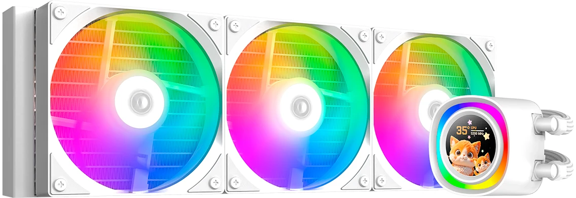 Система жидкостного охлаждения ID-Cooling FX360 LCD White