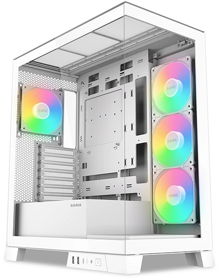 Корпус Sama V50 (белый) (V50-WHADA4X1-GL)