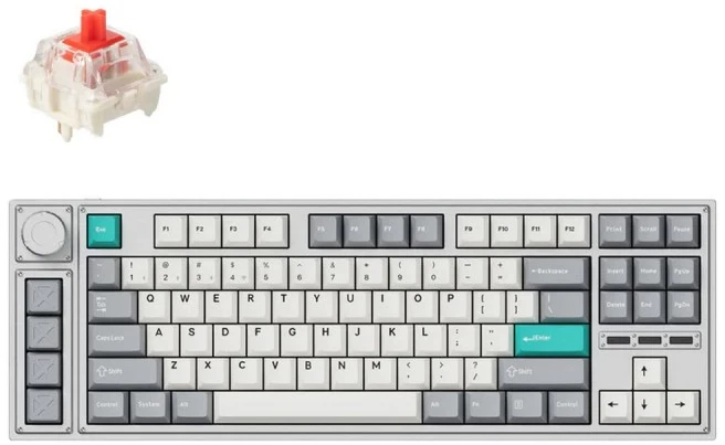 Клавиатура Keychron QMK Lemokey L3 RGB (Gateron Jupiter Red Switch) (L3-X1-RU)