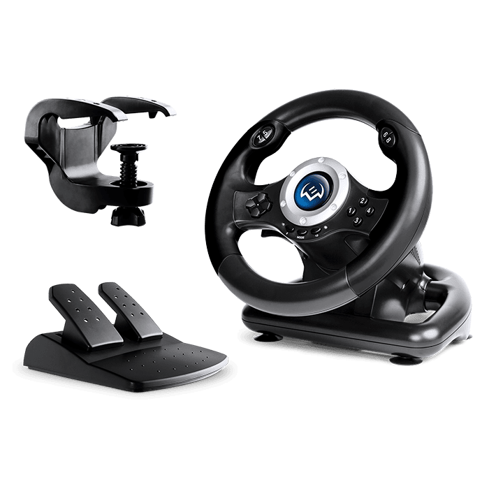Руль Sven GC-W500 (для PC, педали, обратная связь)