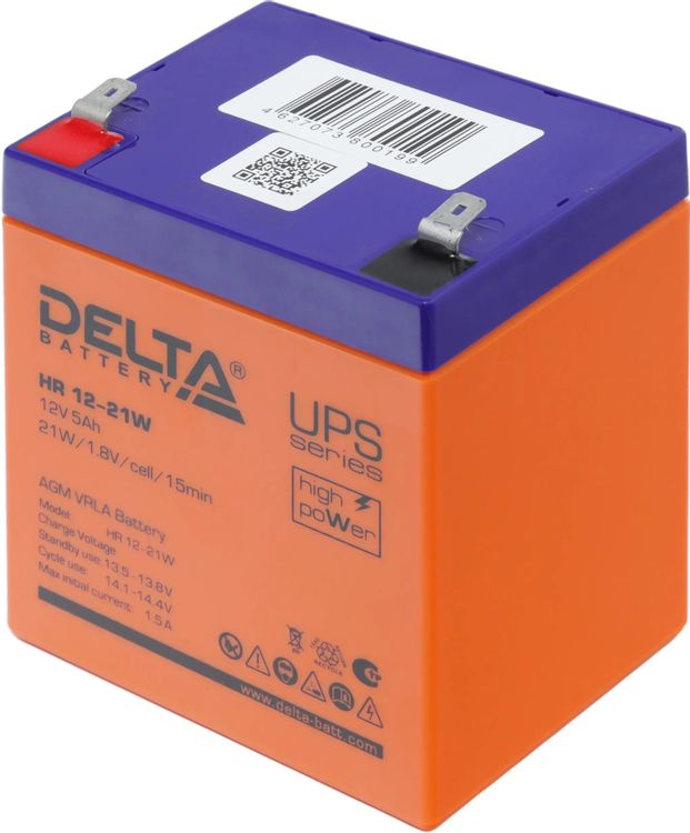 Аккумулятор для ИБП Delta 5Ah HR 12-21W