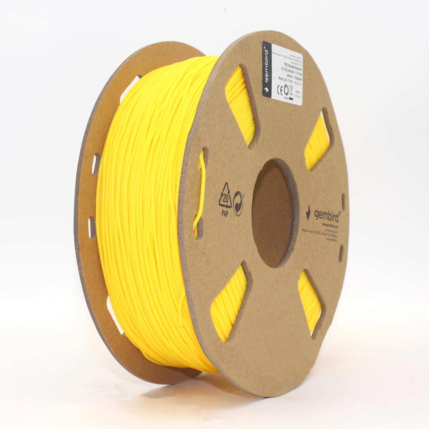 Филамент Gembird 3DP-TPE1.75-01-Y