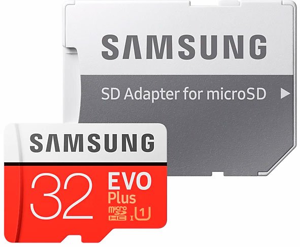 Карта памяти 32Gb SAMSUNG EVO Plus (MB-MC32GA/RU)