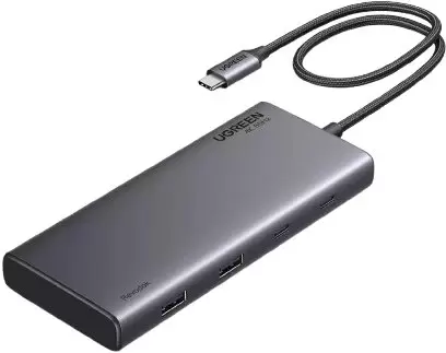 Хаб USB Ugreen CM639 Space Gray (35625) (док-станция)
