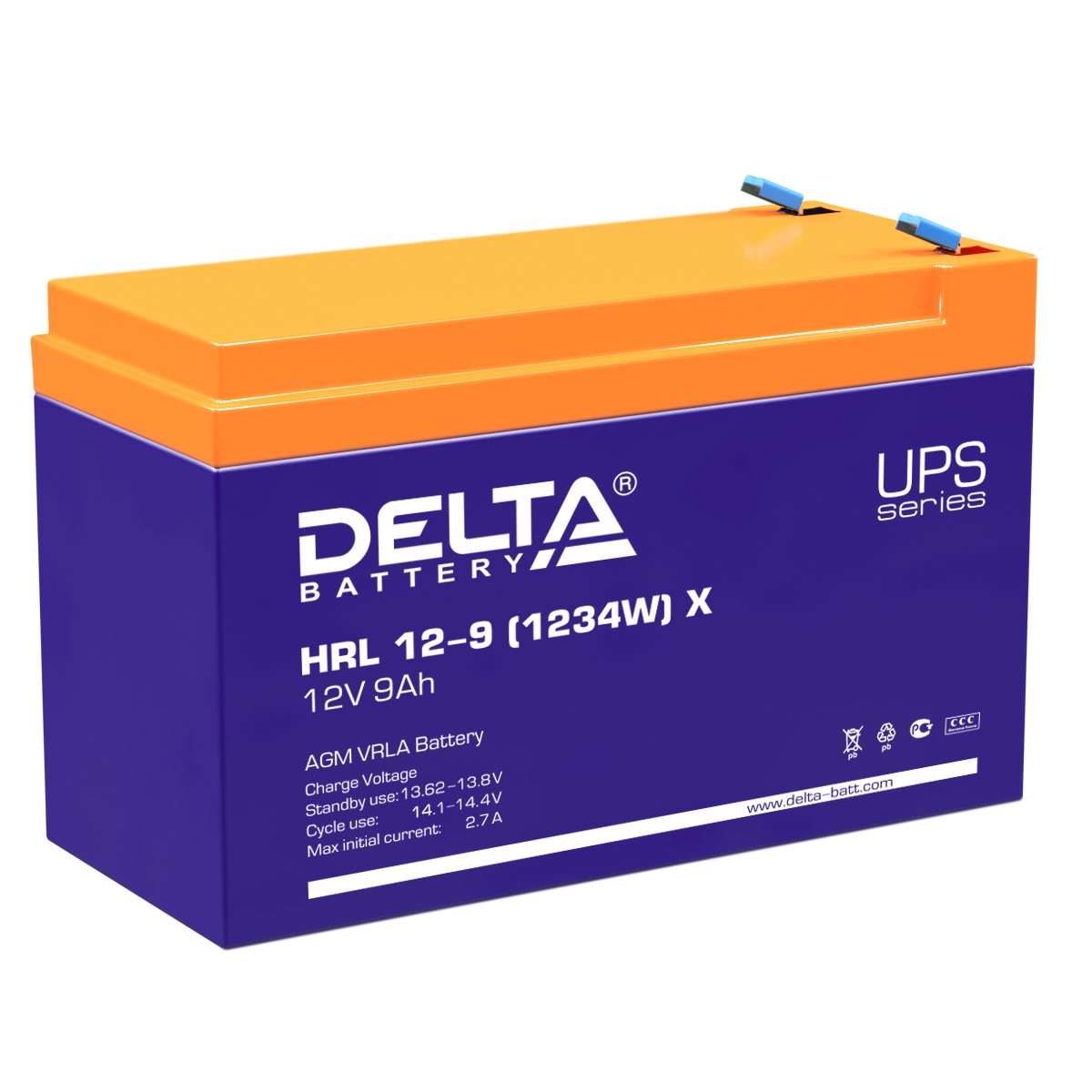 Аккумулятор для ИБП Delta HRL 12-9 X