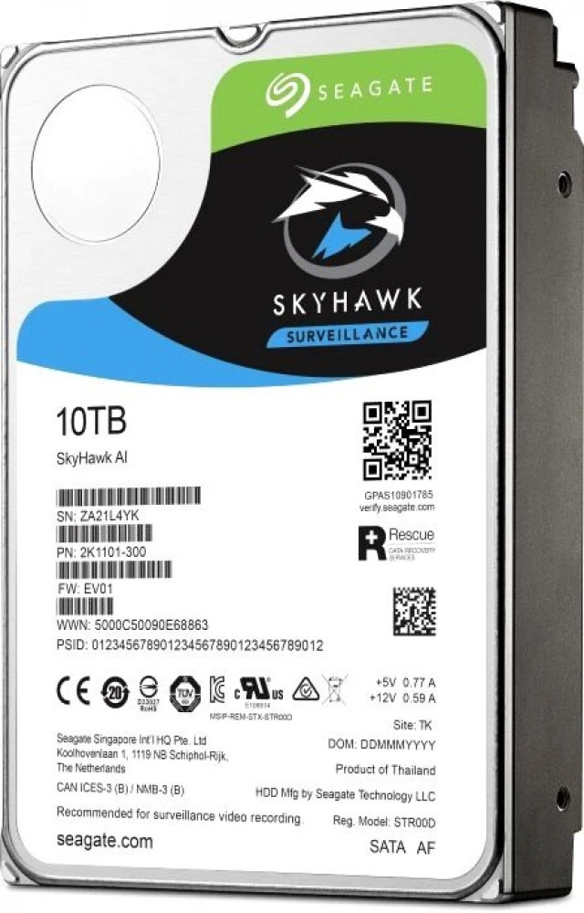 Жесткий диск 10Tb Seagate SkyHawk AI (ST10000VE0008)