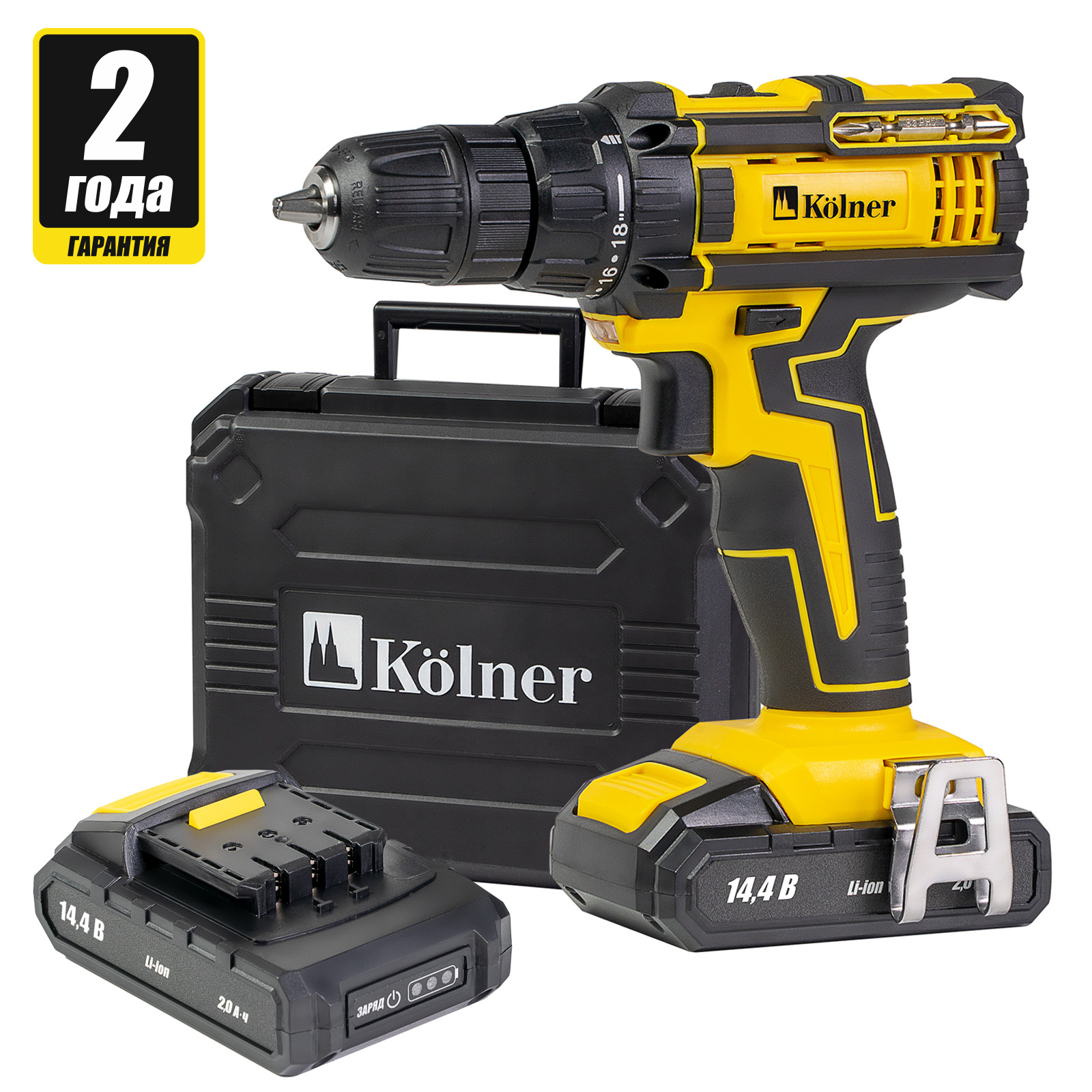 Шуруповерт Kolner KCD 14,4/2LС
