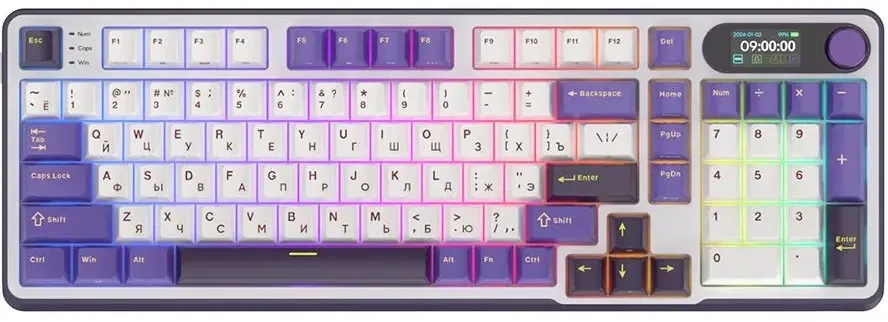 Клавиатура Royal Kludge RK-S98 RGB Blackberry (RK Brown)