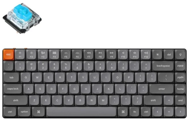 Клавиатура Keychron QMK K3 Max RGB (Gateron Low Profile Blue) (K3M-H2-RU)