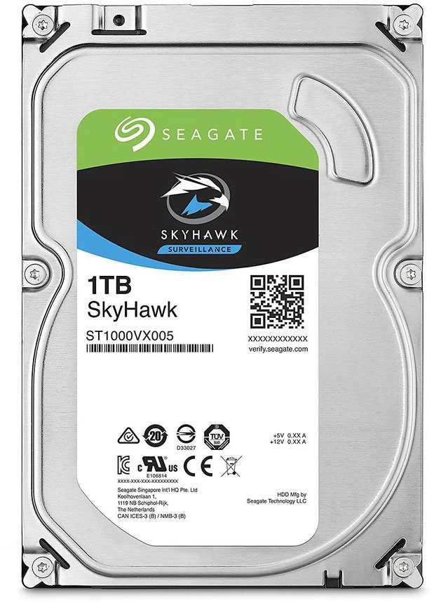 Жесткий диск 1Tb Seagate Skyhawk (ST1000VX005) (SATA-6Gb/s, 7200rpm, 64Mb)