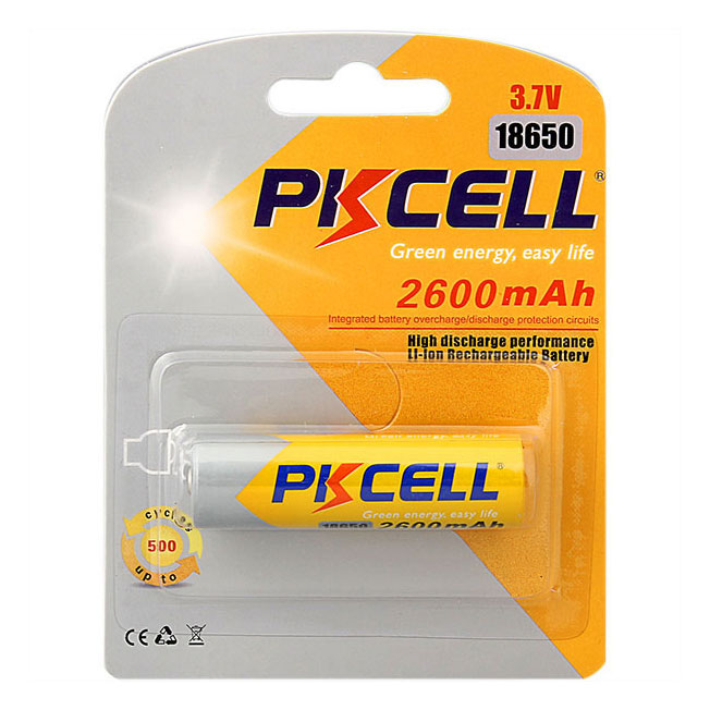 Аккумулятор PKCELL 18650 2600-1B
