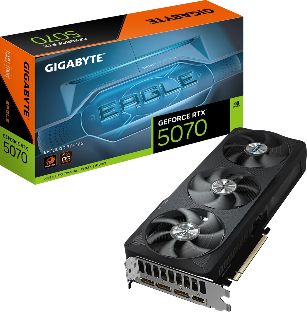 Видеокарта Gigabyte RTX 5070 Eagle OC SFF 12G (GV-N5070EAGLE OC-12GD)