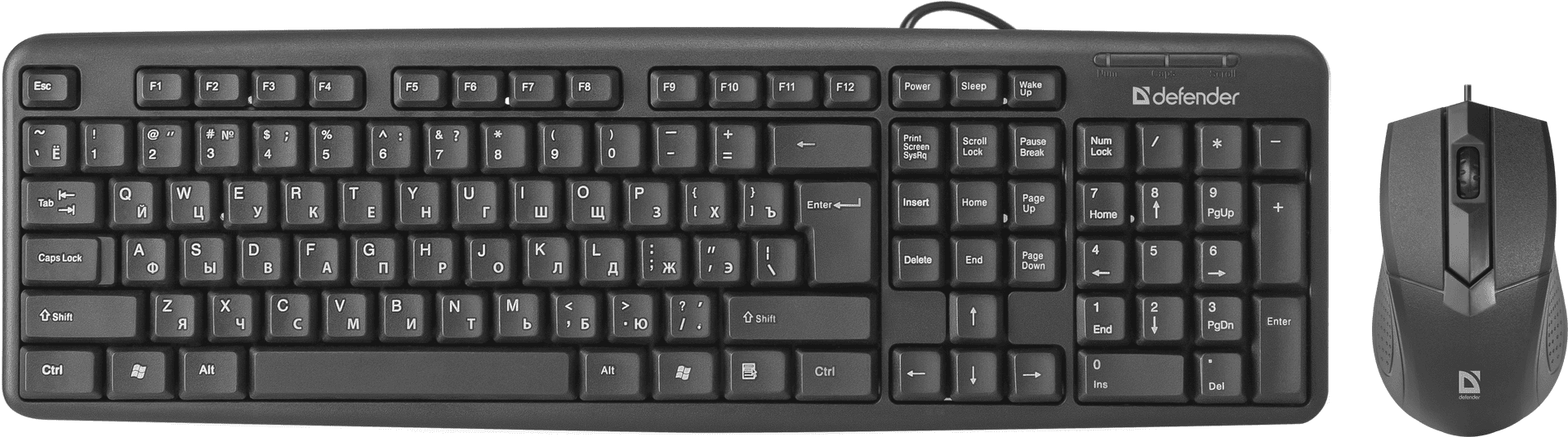 Клавиатура+ мышь Defender DAKOTA C-270 (45270) Black (Проводная, USB)