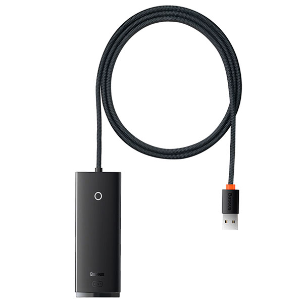 Хаб USB Baseus Lite Series Black (WKQX030201)