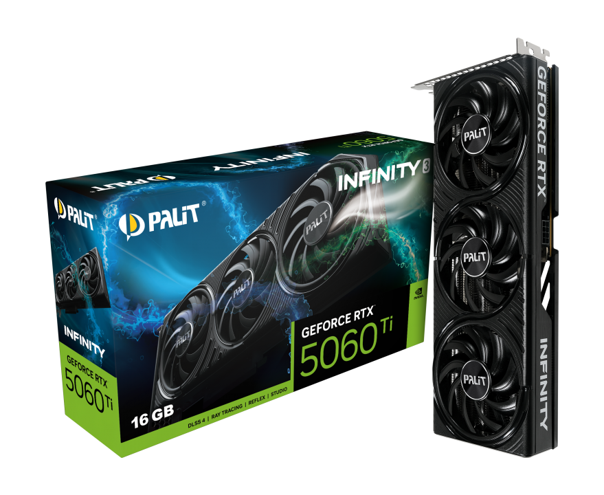 Видеокарта Palit RTX 5060Ti Infinity 3 16GB (NE7506T019T1-GB2061S)
