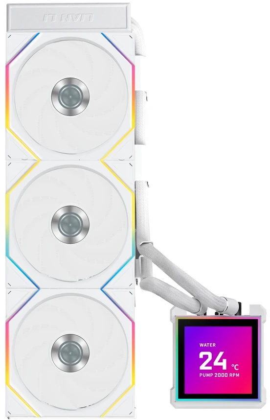 Система жидкостного охлаждения Lian Li HydroShift II LCD-S 360TL (G89.GHS2LCDS36TW.R0)