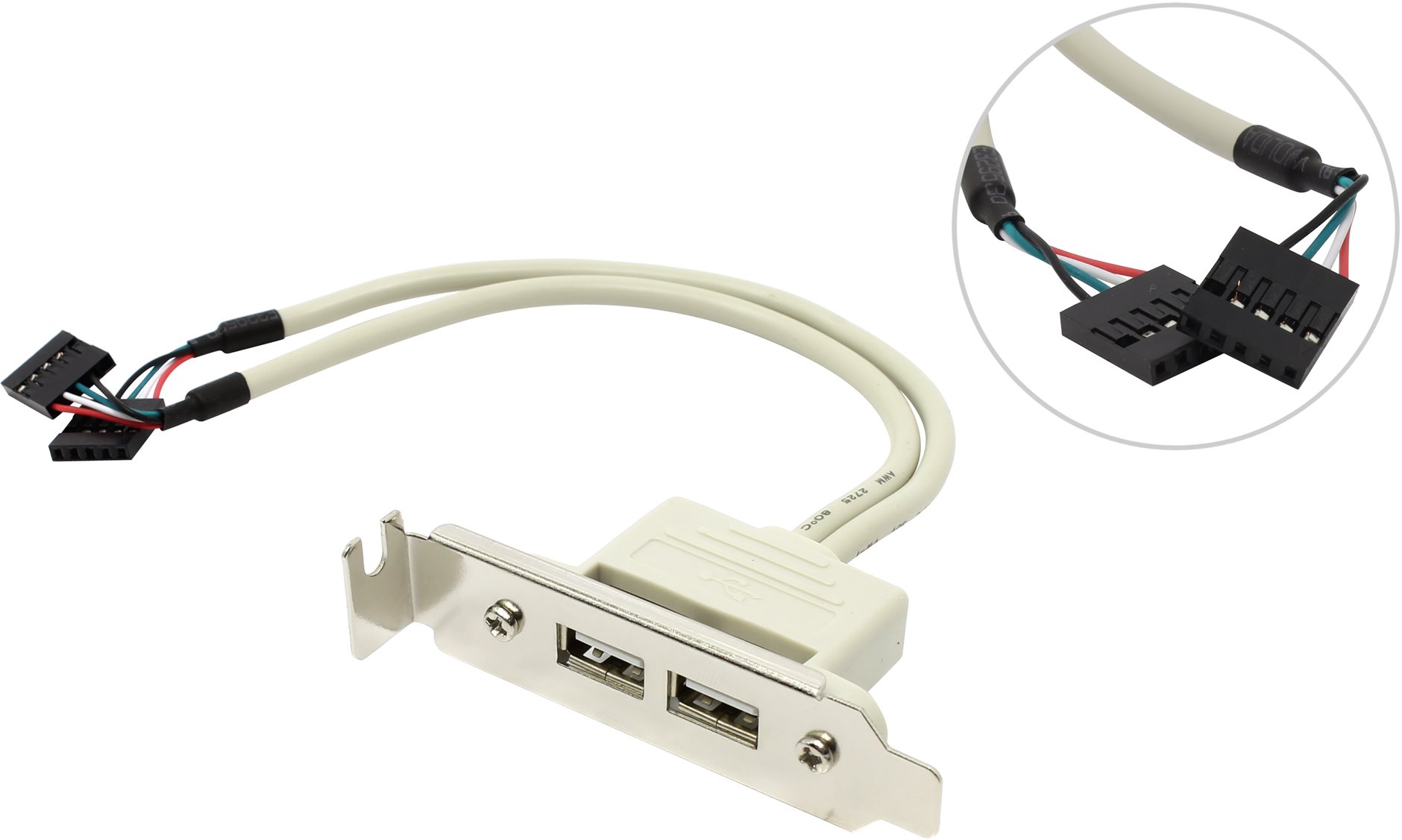 Планка Espada EBRT-2USB2LOW 2*USB2 порта LowProfile