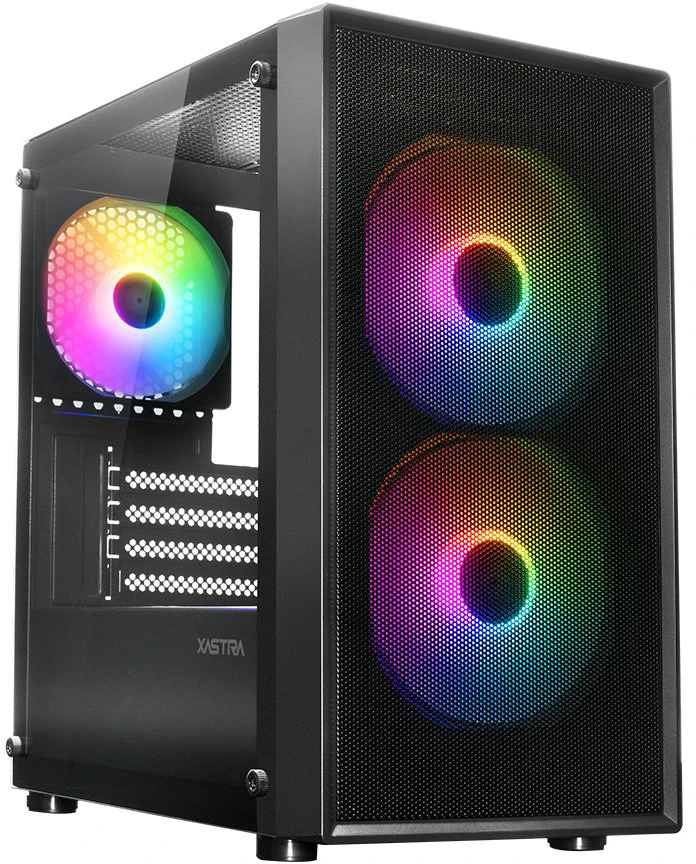Корпус XASTRA A305M 3FRGB (черный) (A305M-2FC14F-1FC12F)