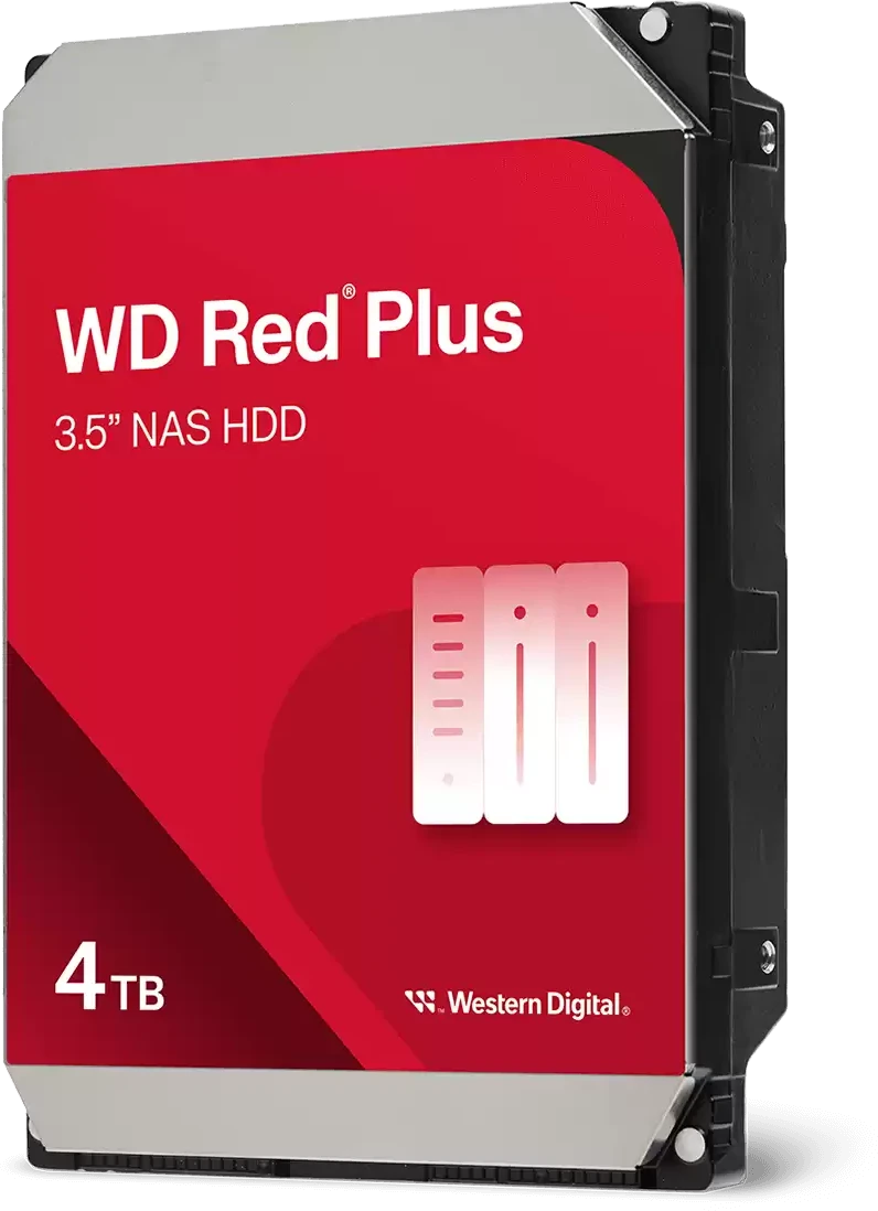 Жесткий диск 4Tb Western Digital Red Plus (WD40EFZZ)